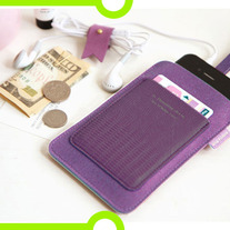 IPhone Sleeve with Card Slot - Violet