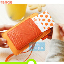 IPhone Sleeve with Card Slot - Orange
