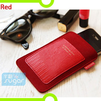 IPhone Sleeve with Card Slot - Red