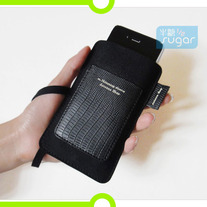 IPhone Sleeve with Card Slot - Black