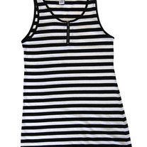 Black & White Striped Top