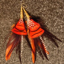 Feather Earrings 80 (sold)