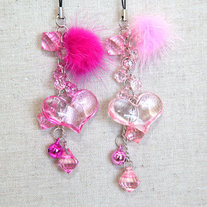 Heart Cell Phone Charm