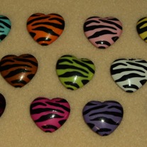 Zebra hearts - multicolor