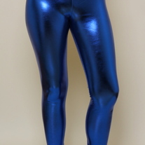 Royal Blue Metallic Leggings