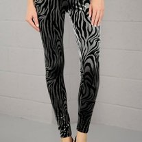 Velvet Zebra Leggings