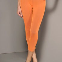 Orange Mesh Leggings