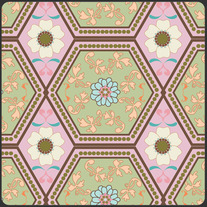 Fat Quarter-Art Gallery's Creamy Reflections/GIG507