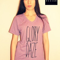 GLORY DAZE Purple Highlighter T-Shirt