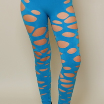 Blue Pothole Leggings