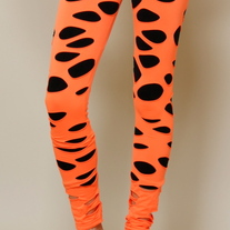 Orange Pothole Leggings