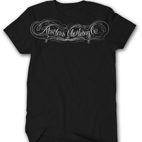 Restless Script Tee - Black
