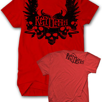 Restless Skully Tee - Red