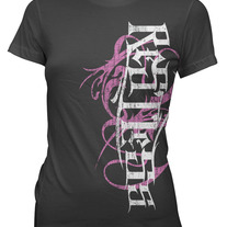 Restless Vert Tee - Blk/Pnk