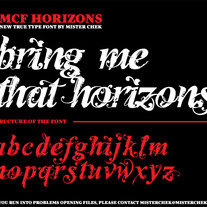 Horizons Font by Mister Chek