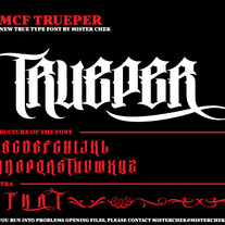 Trueper Font by Mister Chek