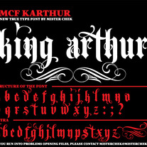 King Arthur Font by Mister Chek