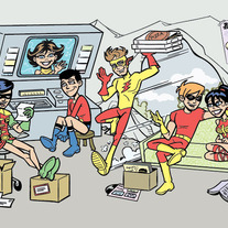 Art Card: "Teen Titans: Ginchy Get-Together"
