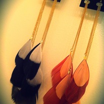 Long Feather Earrings