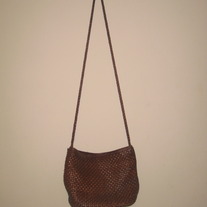Vintage 90s Basket-weave shoulder bag