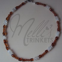 Amber and Aquamarine Teething Necklace