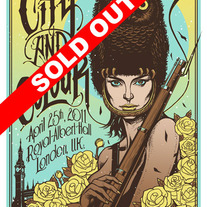 SOLD OUT - CITY AND COLOUR London UK 2011 print by Munk One