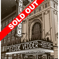 SOLD OUT - EDDIE VEDDER Chicago June 28th Print By Munk One