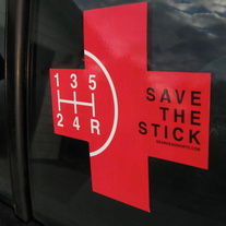 Save The Stick - Red Cross Sticker - 2 Pack