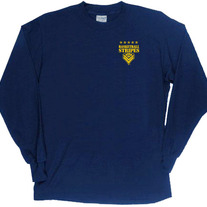 Basketball Stripes Logo LSTee | Navy