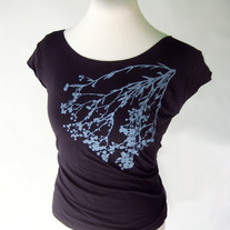 BABY'S BREATH cap sleeve top