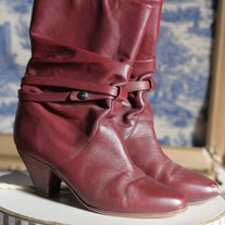 Dingo - Vintage Leather Maroon Boots 