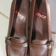 Joyce - Vintage Brown Buckle Heels - Thumbnail 2