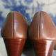 Joyce - Vintage Brown Buckle Heels - Thumbnail 3