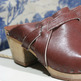 Vintage Leather Clogs - Thumbnail 1