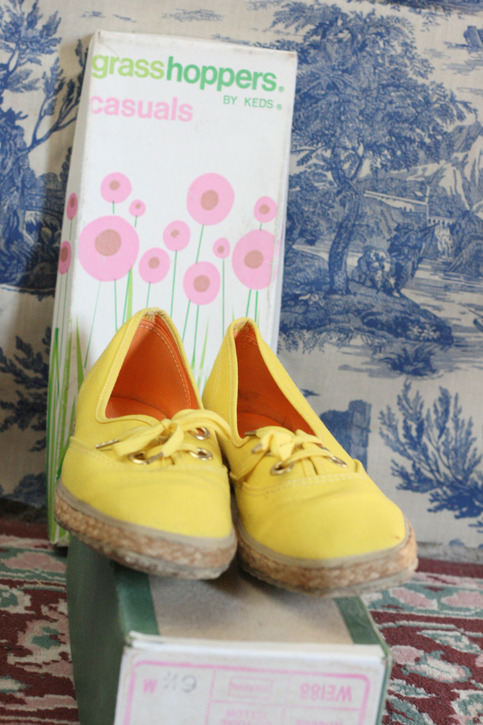 Vintage Keds Grasshoppers- Daffodil Yellow