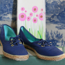 Vintage Keds Grasshoppers- Navy Blue
