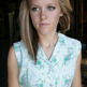50's Sea Green Floral Dress - Thumbnail 2
