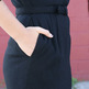 Black Pocket Wiggle Dress - Thumbnail 4