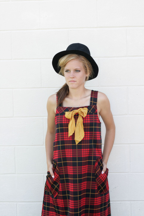 Vintage Red Plaid Jumper