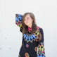 70's Black Maxi Funk Dress - Thumbnail 4