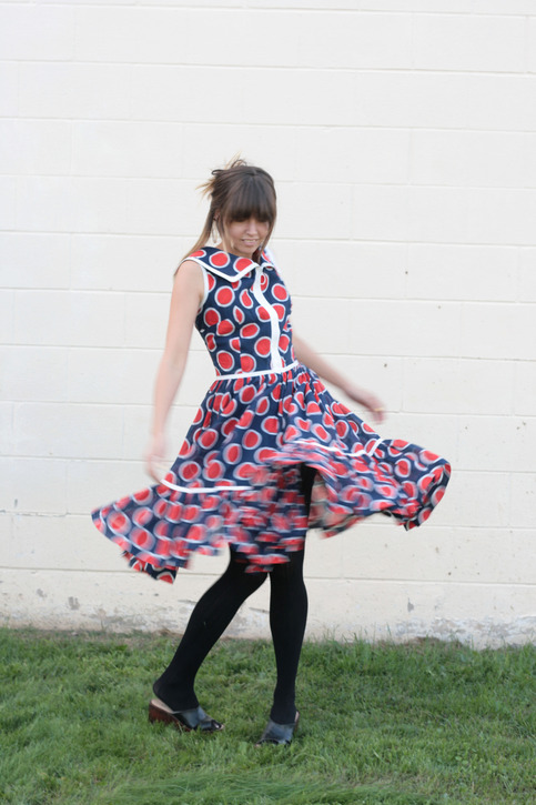 American Polka-Dance Dress