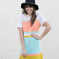 60's Stripe Shift Dress