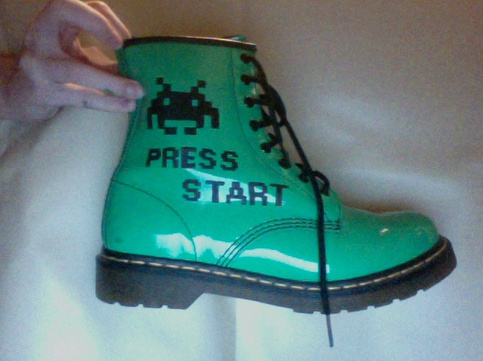 Space Invader Doc Martens