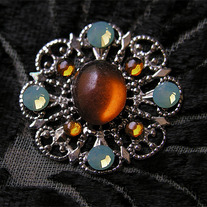 Tribal Belly Dance Bindi ~ Amber Opal