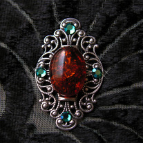 Tribal Belly Dance Bindi ~  Elegant Amber