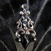 Tribal Belly Dance Bindi ~ Black Diamond