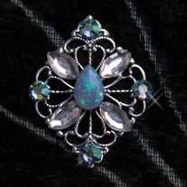 Tribal Belly Dance Bindi ~ Blue Opal