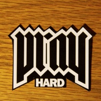 Pray Hard Sticker 