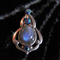 Tribal Belly Dance Bindi ~ Labradorite