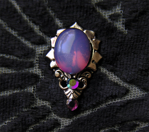 Tribal Belly Dance Bindi ~ Purple Opal